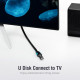 Удлинитель USB-USB 3.0 Vention Flat 5Gbps 3m Black (VAS-A13-B300) Удлинитель USB-USB 3.0 Vention Flat 5Gbps 3m Black (VAS-A13-B300)