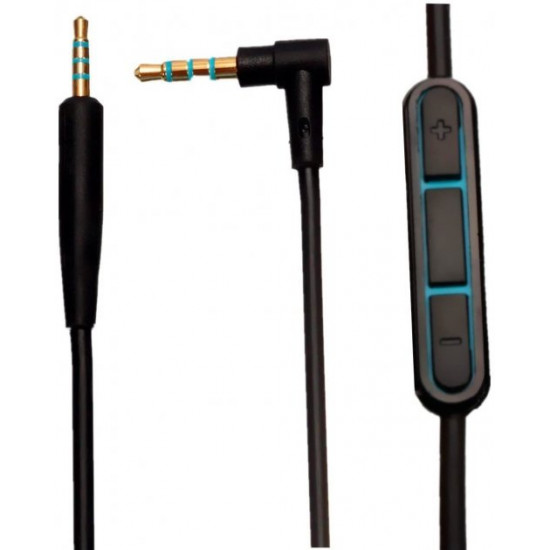 Кабель із пультом для навушників Bose QuietComfort QC25, QC35, OE2 (чорний) Кабель із пультом для навушників Bose QuietComfort QC25, QC35, OE2 (чорний)