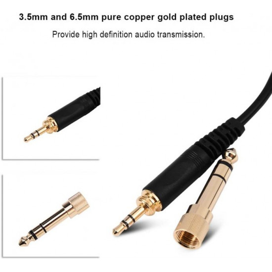 Кабель для наушников Sennheiser HD25 HD560 HD540 HD480 HD430 414 HD250 Кабель для наушников Sennheiser HD25 HD560 HD540 HD480 HD430 414 HD250