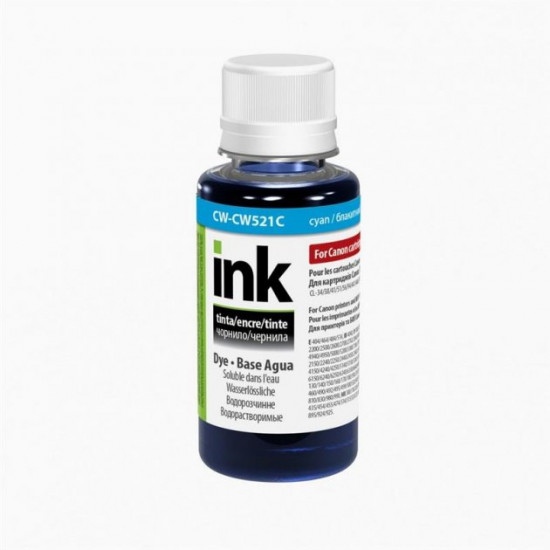 Ink CW Canon CL-38/521 (Cyan) (CW-CW521C01) 100ml Ink CW Canon CL-38/521 (Cyan) (CW-CW521C01) 100ml