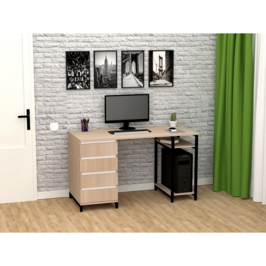 Desk FlashNika Loft SKL-7 130 milky oak Desk FlashNika Loft SKL-7 130 milky oak