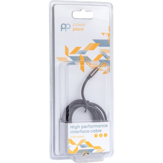 Audio cable PowerPlant 3.5mm Stereo Plug - 2 x RCA 1 m Black (CA912834)