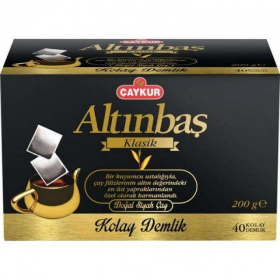 Турецький чорний чай Caykur Altinbas klassik у пакетах 40 шт Турецький чорний чай Caykur Altinbas klassik у пакетах 40 шт