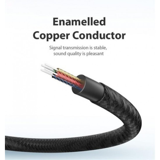Cable Vention Audio 3.5 mm M - 3.5 mm F, 1m, Black (BHBBF) Cable Vention Audio 3.5 mm M - 3.5 mm F, 1m, Black (BHBBF)