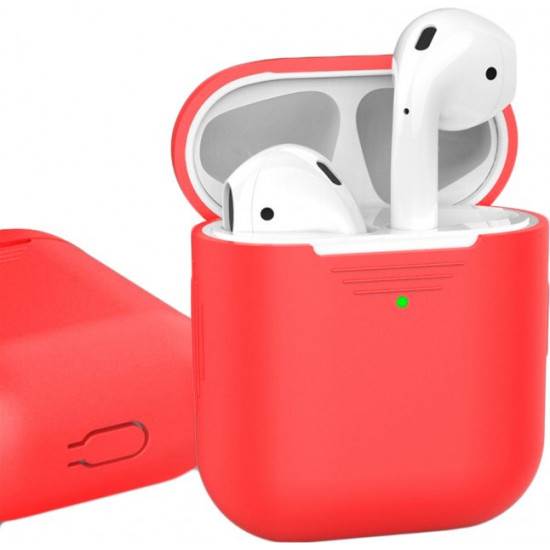 Класичний Силіконовий чохол AhaStyle для Apple AirPods Red (AHA-01020-RED) Класичний Силіконовий чохол AhaStyle для Apple AirPods Red (AHA-01020-RED)