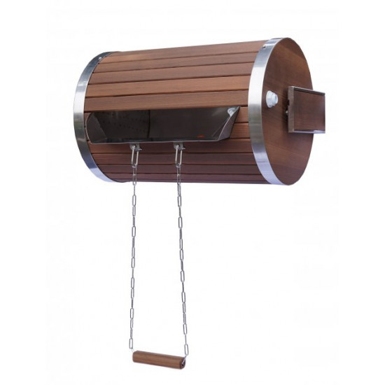 Waterfall cylinder Tesli 30 l. made of thermowood and stainless insert Waterfall cylinder Tesli 30 l. made of thermowood and stainless insert