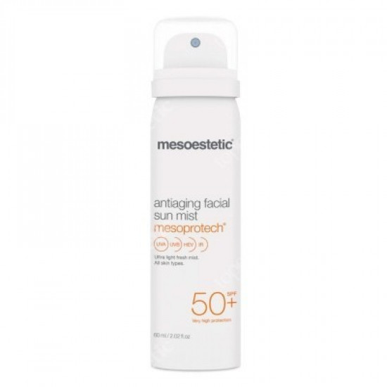 Солнцезащитный антивозрастной спрей для лица SPF 50 Mesoestetic 60 мл Солнцезащитный антивозрастной спрей для лица SPF 50 Mesoestetic 60 мл