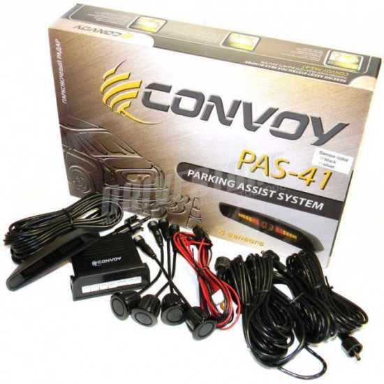 Паркувальні радари/парктронік Convoy CV PAS-41D silver/black Паркувальні радари/парктронік Convoy CV PAS-41D silver/black