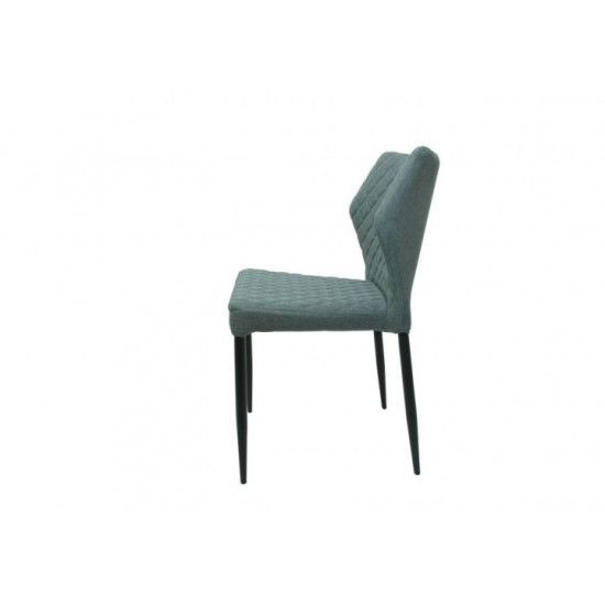 Chair for kitchen, cafe, bar Finiks metal black/chenille fabric light gray Eurodom Chair for kitchen, cafe, bar Finiks metal black/chenille fabric light gray Eurodom