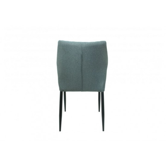 Chair for kitchen, cafe, bar Finiks metal black/chenille fabric light gray Eurodom Chair for kitchen, cafe, bar Finiks metal black/chenille fabric light gray Eurodom
