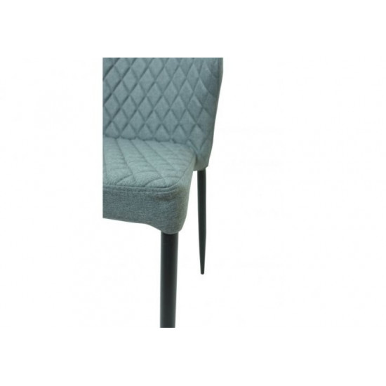 Chair for kitchen, cafe, bar Finiks metal black/chenille fabric light gray Eurodom Chair for kitchen, cafe, bar Finiks metal black/chenille fabric light gray Eurodom