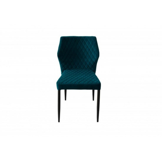 Chair for kitchen, cafe, bar Finiks metal black/fabric corduroy emerald Eurodom Chair for kitchen, cafe, bar Finiks metal black/fabric corduroy emerald Eurodom