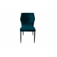 Chair for kitchen, cafe, bar Finiks metal black/fabric corduroy emerald Eurodom Chair for kitchen, cafe, bar Finiks metal black/fabric corduroy emerald Eurodom