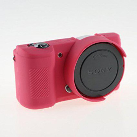 Защитный силиконовый чехол для фотоаппаратов SONY A5000, A5100 - красный Защитный силиконовый чехол для фотоаппаратов SONY A5000, A5100 - красный