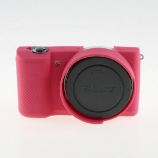 Защитный силиконовый чехол для фотоаппаратов SONY A5000, A5100 - красный Защитный силиконовый чехол для фотоаппаратов SONY A5000, A5100 - красный