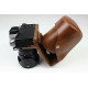 Protective case - case for Fujifilm X-T4 camera - coffee - access to battery implemented Protective case - case for Fujifilm X-T4 camera - coffee - access to battery implemented