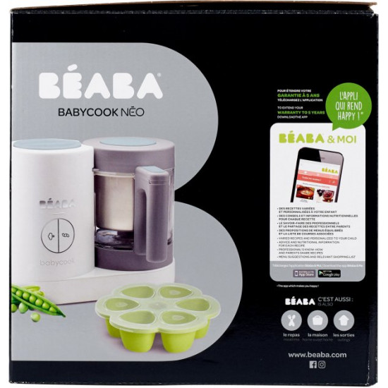 Пароварка-блендер Beaba Babycook Neo Grey/White (912773) Пароварка-блендер Beaba Babycook Neo Grey/White (912773)