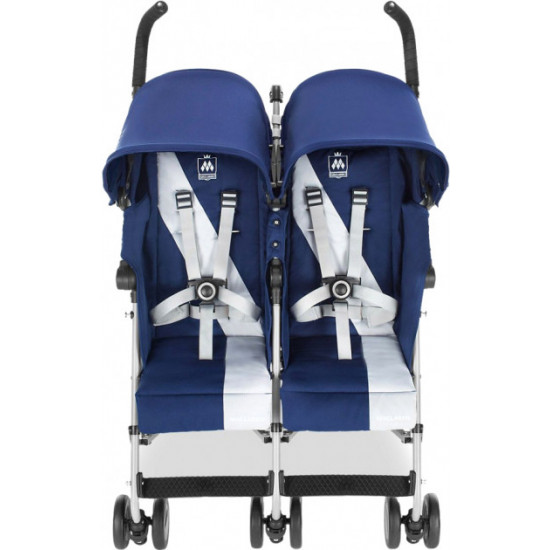 Коляска для двойні TWIN TRIUMPH, Blue/Silver, колір синій Коляска для двойні TWIN TRIUMPH, Blue/Silver, колір синій
