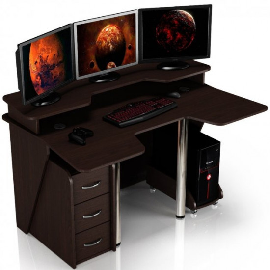 Геймерский игровой стол ZEUS IGROK-4 венге Геймерский игровой стол ZEUS IGROK-4 венге