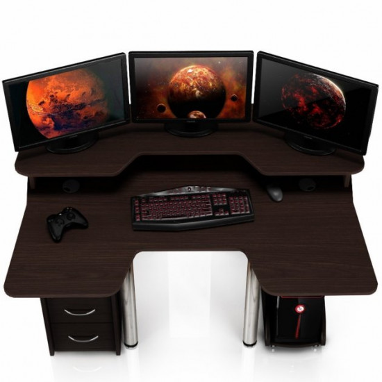 Геймерский игровой стол ZEUS IGROK-4 венге Геймерский игровой стол ZEUS IGROK-4 венге
