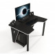 Геймерский игровой стол ZEUS IVAR-1400 черный+белый Геймерский игровой стол ZEUS IVAR-1400 черный+белый