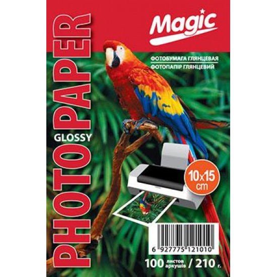 Глянцевий фотопапір 10x15, 210 г/м. Magic (100 аркушів) Superior Глянцевий фотопапір 10x15, 210 г/м. Magic (100 аркушів) Superior