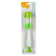 Brush with suction cup for bottles and pacifiers BabyOno, green (728/02) Brush with suction cup for bottles and pacifiers BabyOno, green (728/02)