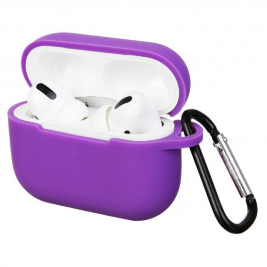 Фиолетовый чехол для Airpods Pro Silicone Case Фиолетовый чехол для Airpods Pro Silicone Case