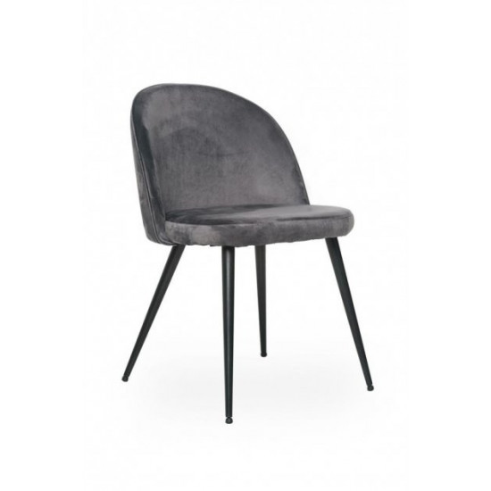Chair with metal legs Vetro VT-M-12 corduroy color gray Chair with metal legs Vetro VT-M-12 corduroy color gray