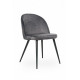 Chair with metal legs Vetro VT-M-12 corduroy color gray Chair with metal legs Vetro VT-M-12 corduroy color gray