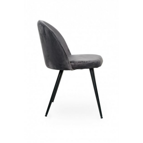 Chair with metal legs Vetro VT-M-12 corduroy color gray Chair with metal legs Vetro VT-M-12 corduroy color gray