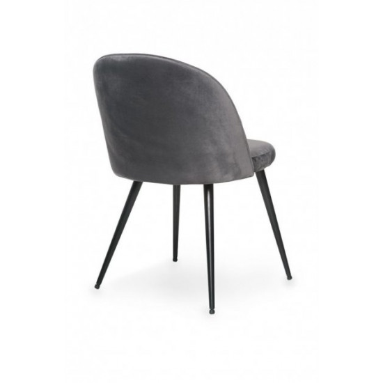 Chair with metal legs Vetro VT-M-12 corduroy color gray Chair with metal legs Vetro VT-M-12 corduroy color gray