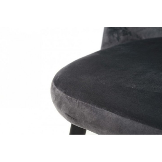 Chair with metal legs Vetro VT-M-12 corduroy color gray Chair with metal legs Vetro VT-M-12 corduroy color gray