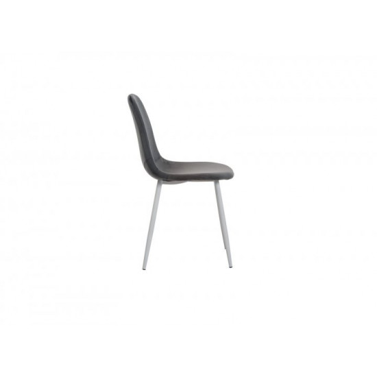 Chair with metal legs Vetro VT-M-10 corduroy color gray Chair with metal legs Vetro VT-M-10 corduroy color gray