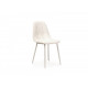 Chair with metal legs Vetro VT-M-01-3 artificial leather color white Chair with metal legs Vetro VT-M-01-3 artificial leather color white
