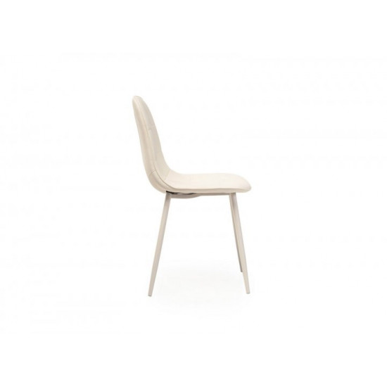 Chair with metal legs Vetro VT-M-01-3 artificial leather color white Chair with metal legs Vetro VT-M-01-3 artificial leather color white