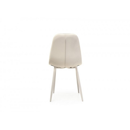 Chair with metal legs Vetro VT-M-01-3 artificial leather color white Chair with metal legs Vetro VT-M-01-3 artificial leather color white