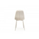 Chair with metal legs Vetro VT-M-01-3 artificial leather color white Chair with metal legs Vetro VT-M-01-3 artificial leather color white