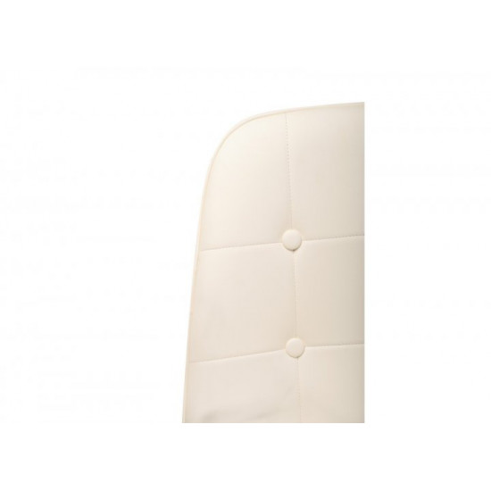 Chair with metal legs Vetro VT-M-01-3 artificial leather color white Chair with metal legs Vetro VT-M-01-3 artificial leather color white