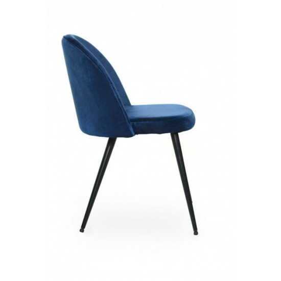 Chair with metal legs Vetro VT-M-12 corduroy sapphire color Chair with metal legs Vetro VT-M-12 corduroy sapphire color