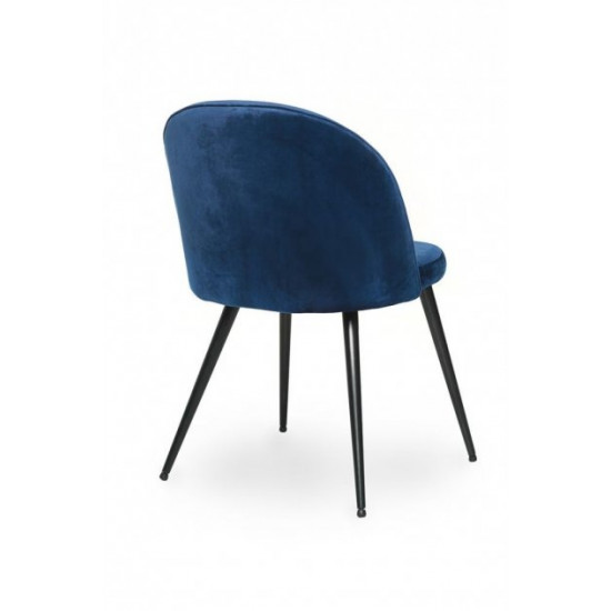 Chair with metal legs Vetro VT-M-12 corduroy sapphire color Chair with metal legs Vetro VT-M-12 corduroy sapphire color