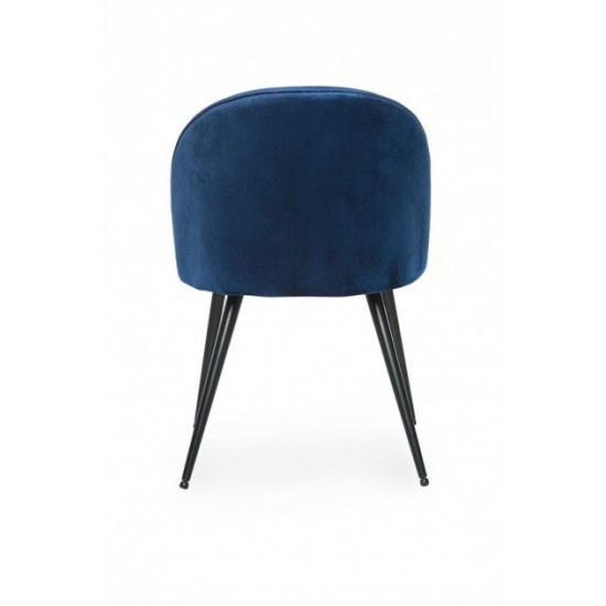 Chair with metal legs Vetro VT-M-12 corduroy sapphire color Chair with metal legs Vetro VT-M-12 corduroy sapphire color