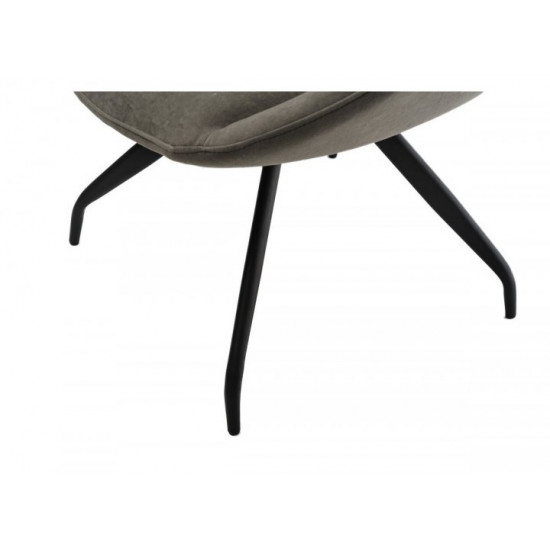 Chair Vetro VT-R-65 swivel flock color gray Chair Vetro VT-R-65 swivel flock color gray