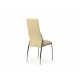 Chair with chrome legs Vetro VT-N-20-8 artificial leather, milky color Chair with chrome legs Vetro VT-N-20-8 artificial leather, milky color