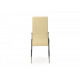 Chair with chrome legs Vetro VT-N-20-8 artificial leather, milky color Chair with chrome legs Vetro VT-N-20-8 artificial leather, milky color