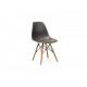 Chair with wooden legs Vetro VT-M-05 plastic color gray Chair with wooden legs Vetro VT-M-05 plastic color gray