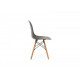 Chair with wooden legs Vetro VT-M-05 plastic color gray Chair with wooden legs Vetro VT-M-05 plastic color gray