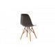 Chair with wooden legs Vetro VT-M-05 plastic color gray Chair with wooden legs Vetro VT-M-05 plastic color gray