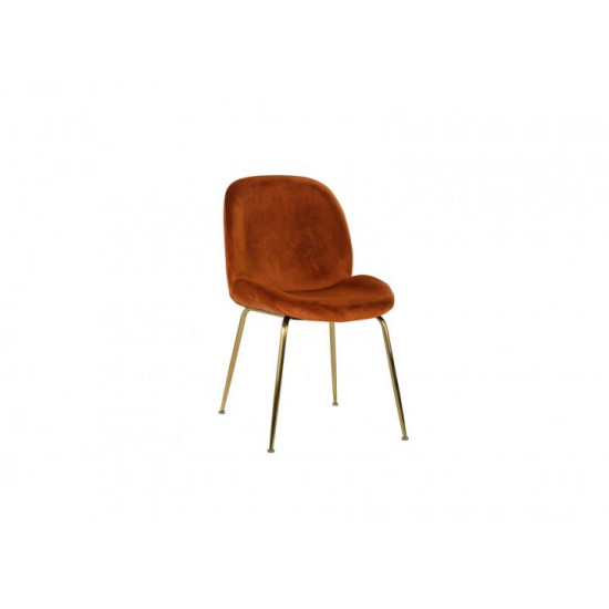 Chair with metal legs Vetro VT-M-32-3 corduroy copper color Chair with metal legs Vetro VT-M-32-3 corduroy copper color