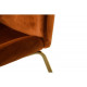 Chair with metal legs Vetro VT-M-32-3 corduroy copper color Chair with metal legs Vetro VT-M-32-3 corduroy copper color